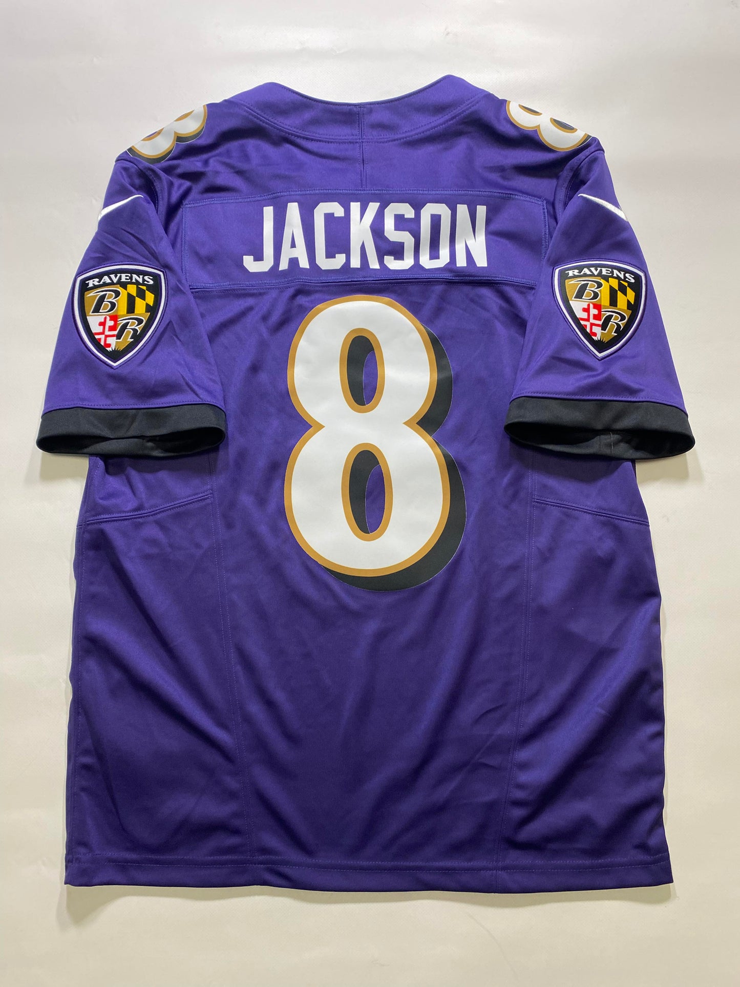 Baltimore Ravens #8 Lamar Jackson Nike Limited Jersey - Mens Medium