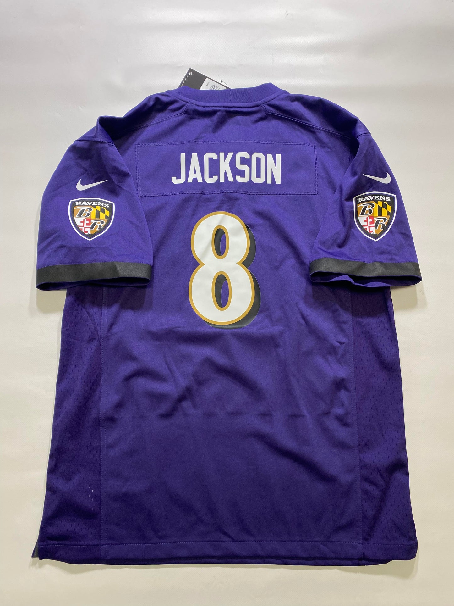 Baltimore Ravens #8 Lamar Jackson Nike Game Jersey - Youth XL