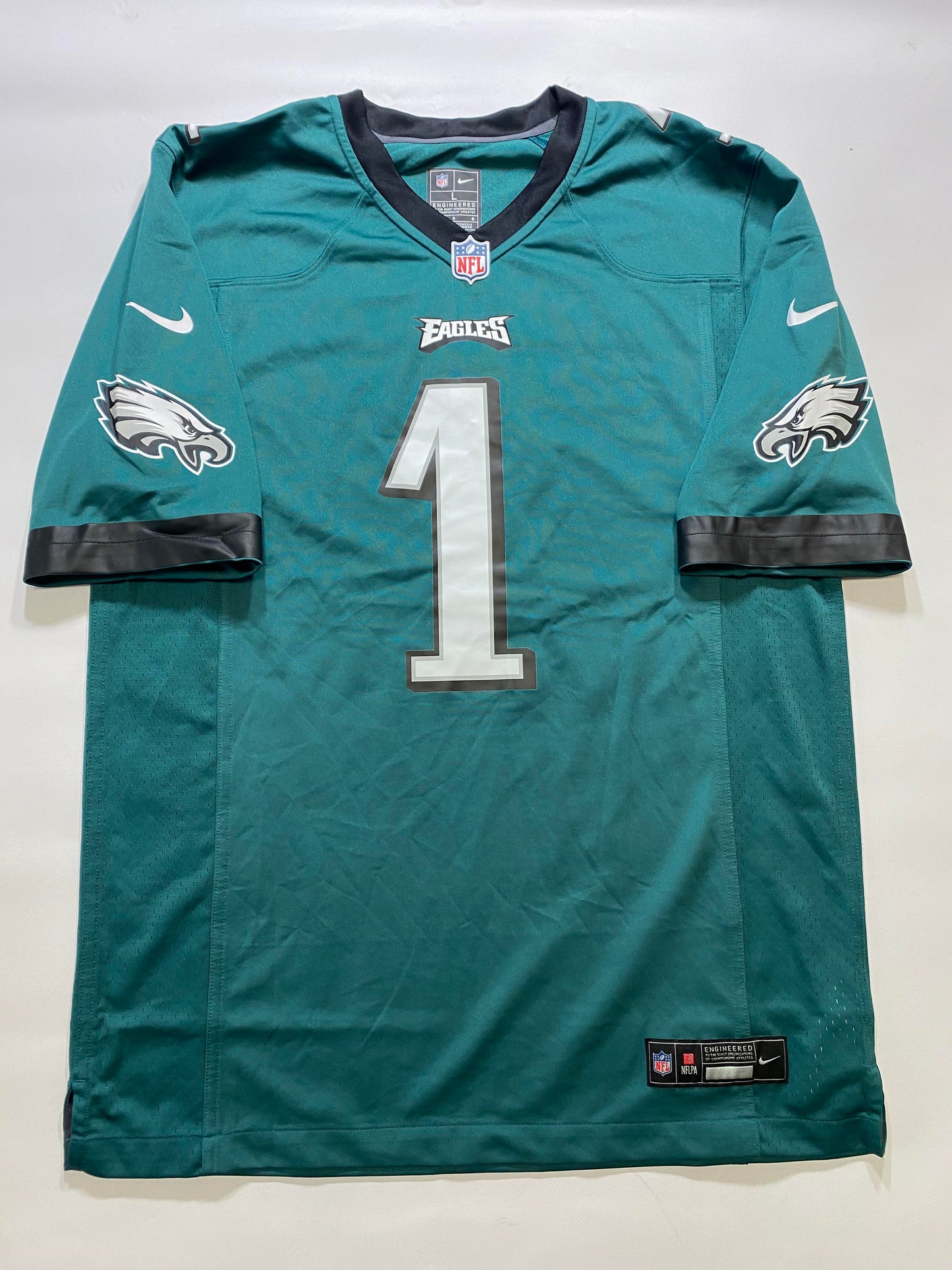 Philadelphia Eagles #1 Jalen Hurts Nike Game Jersey - Mens Large