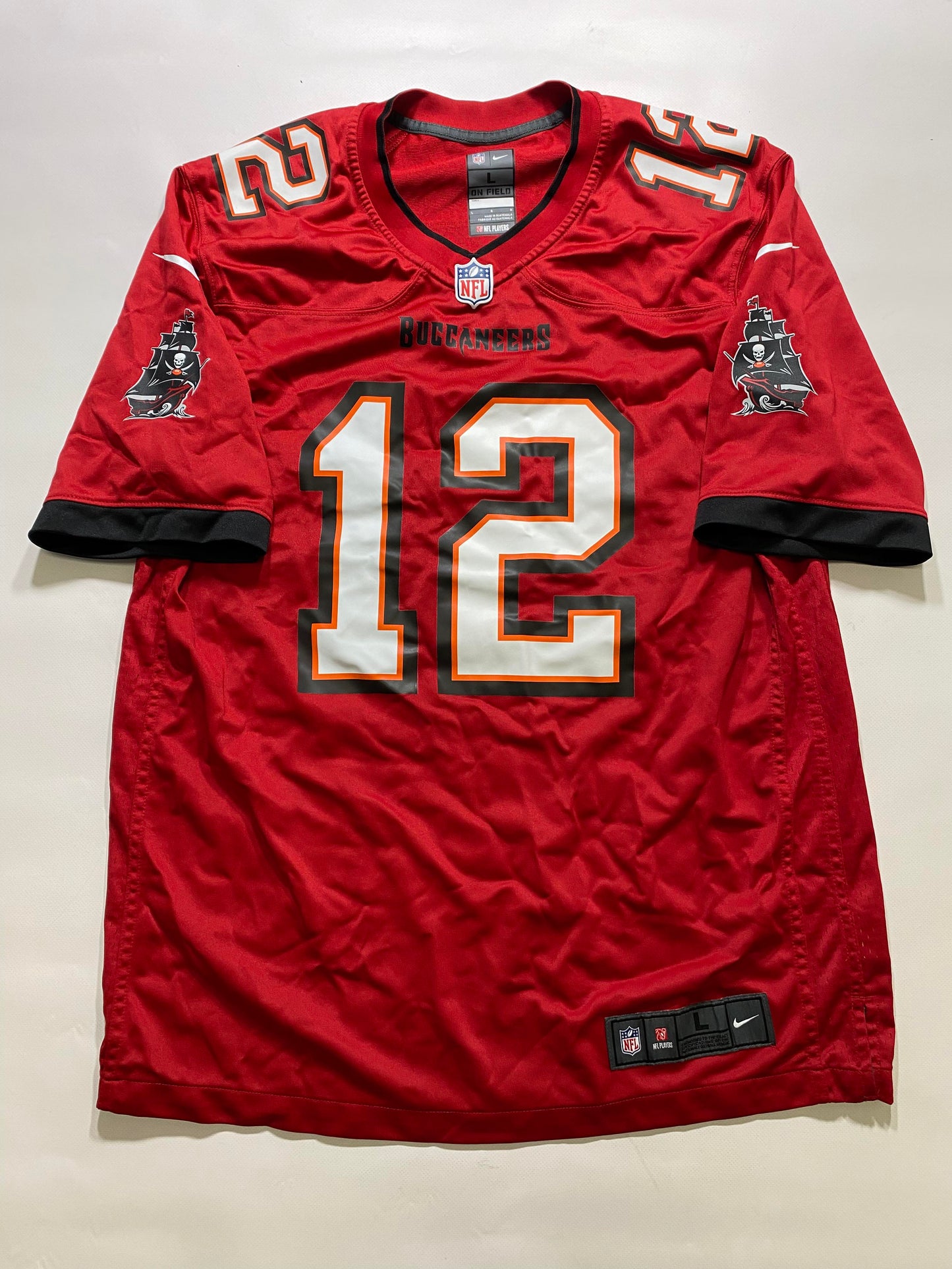 Tampa Bay Buccaneers #12 Tom Brady Nike Game Jersey - Mens Large