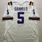 LSU Tigers Football #5 Jayden Daniels Nike Game Jersey - Mens Large