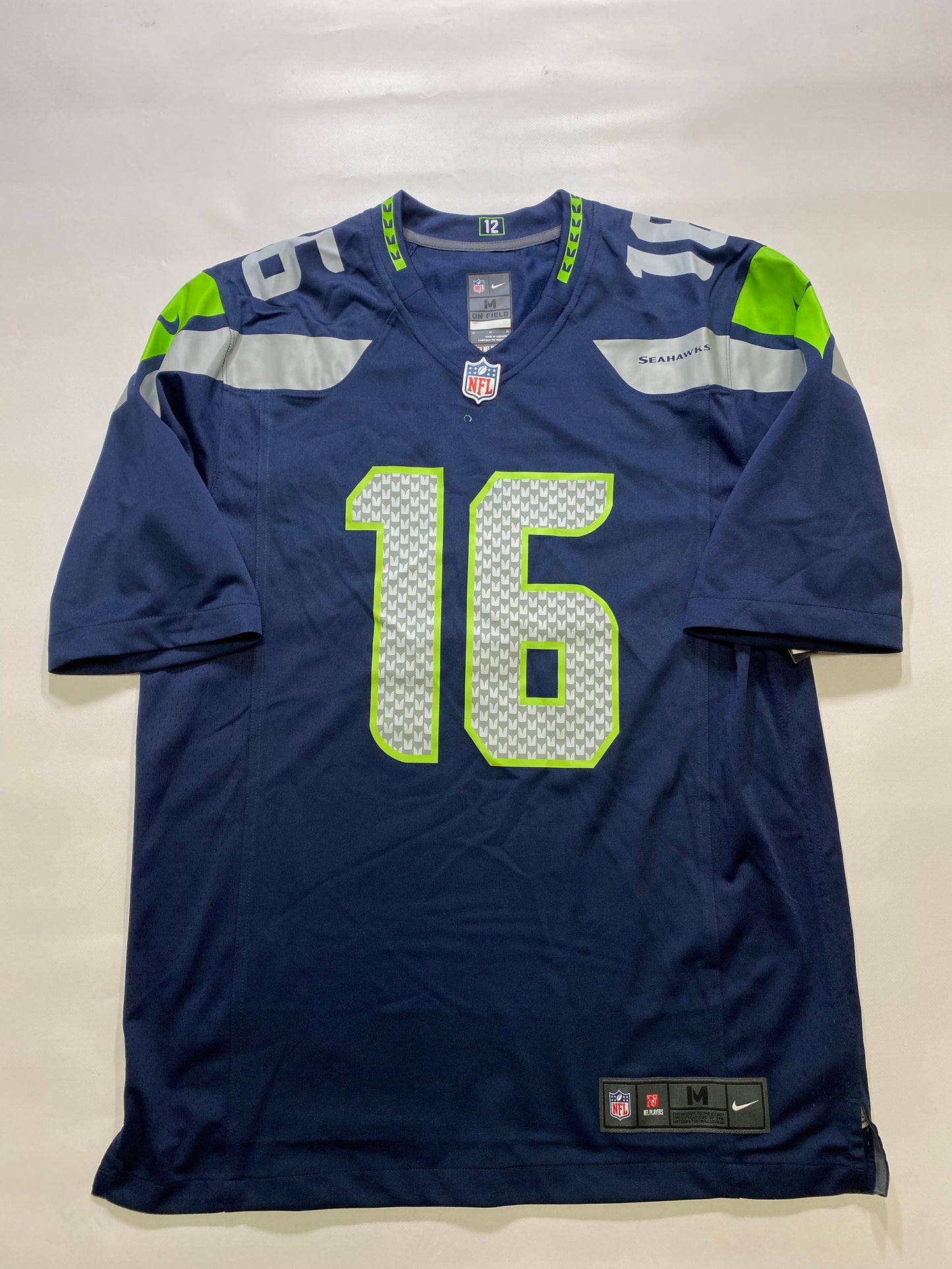 Seattle Seahawks #16 Tyler Lockett Nike Game Jersey - Mens Medium