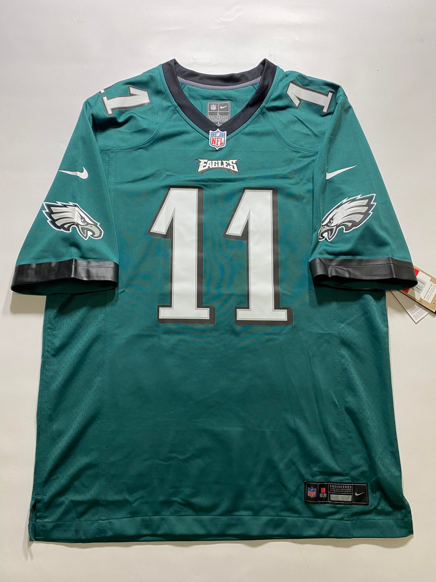 Philadelphia Eagles #11 A. J. Brown Nike Game Jersey - Mens Large