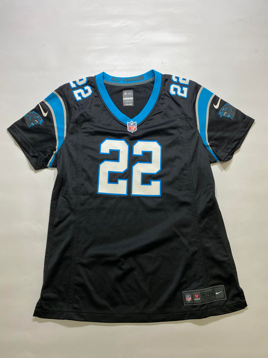 Carolina Panthers #22 Christian McCaffrey Nike Game Jersey - Womens Large