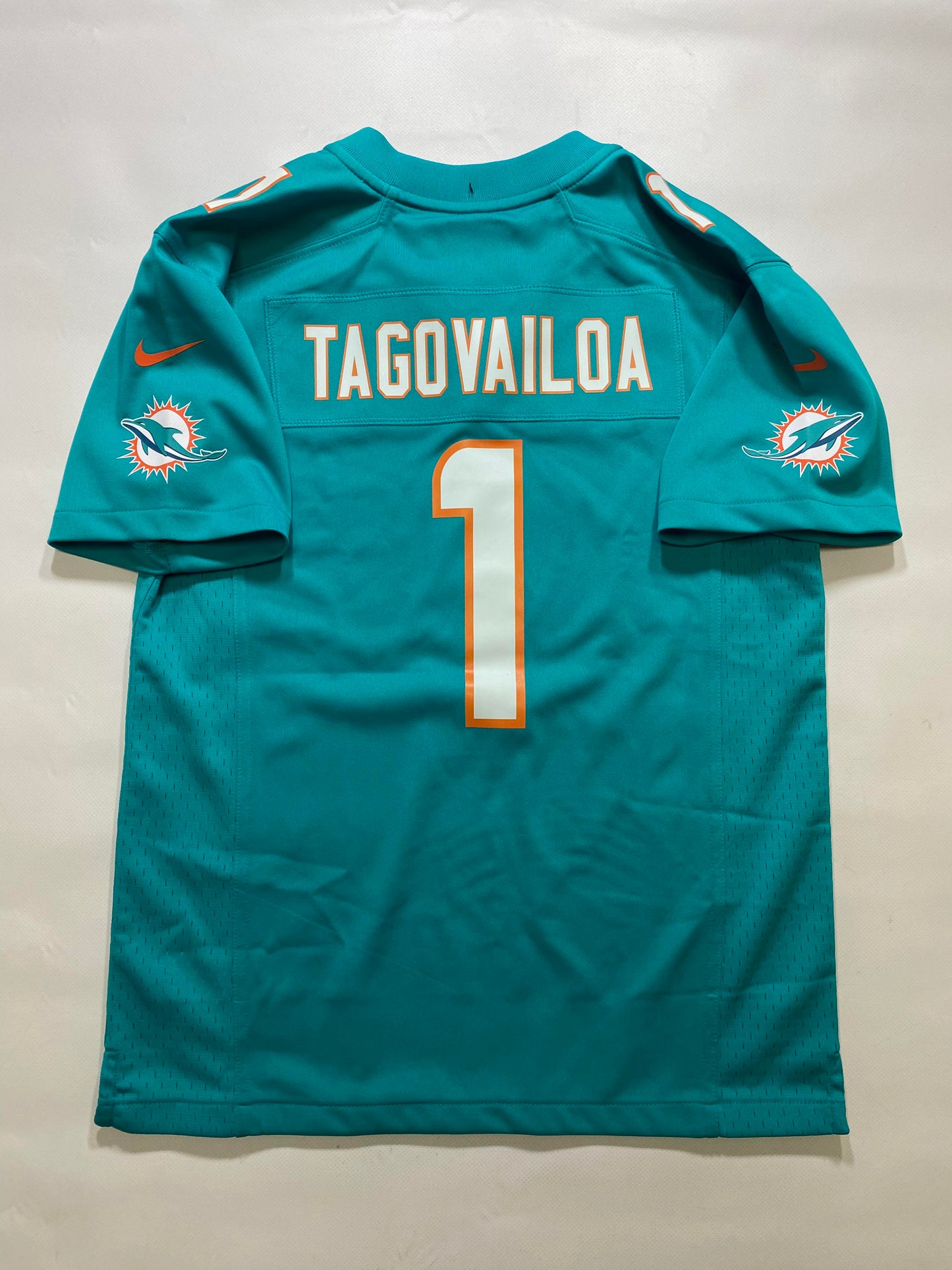 Miami Dolphins #1 Tua Tagovailoa Nike Game Jersey - Youth Medium