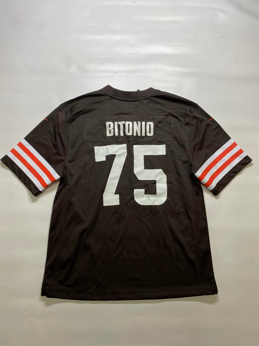 Cleveland Browns #75 Joel Bitonio Nike Game Jersey - Youth Large