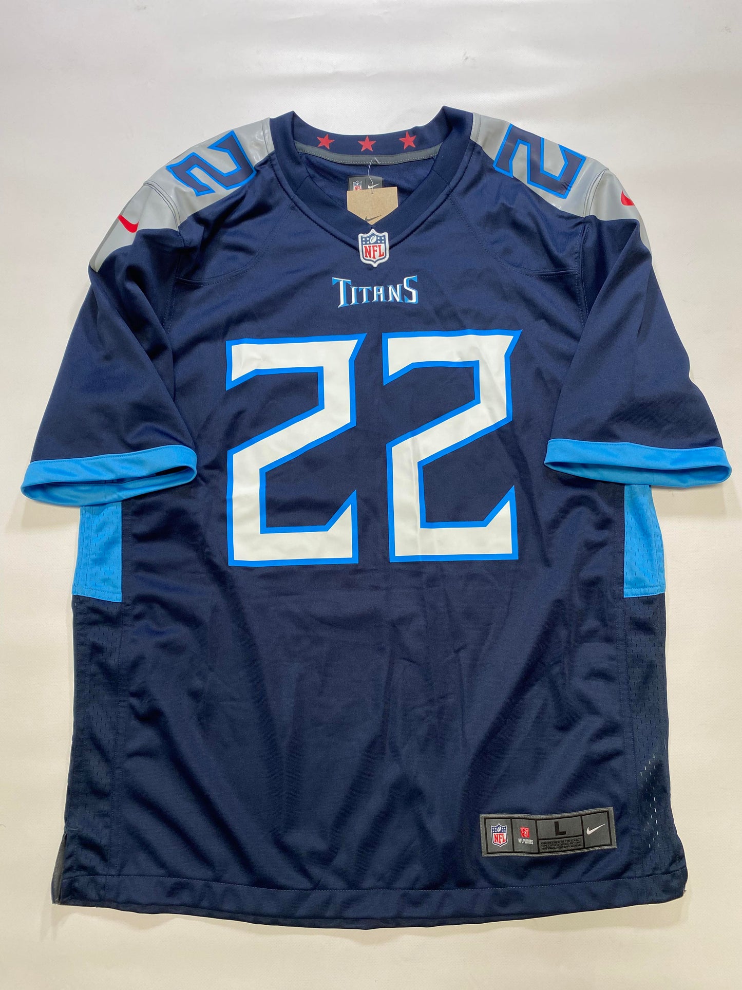 Tennessee Titans #22 Derrick Henry Nike Game Jersey - Mens Large