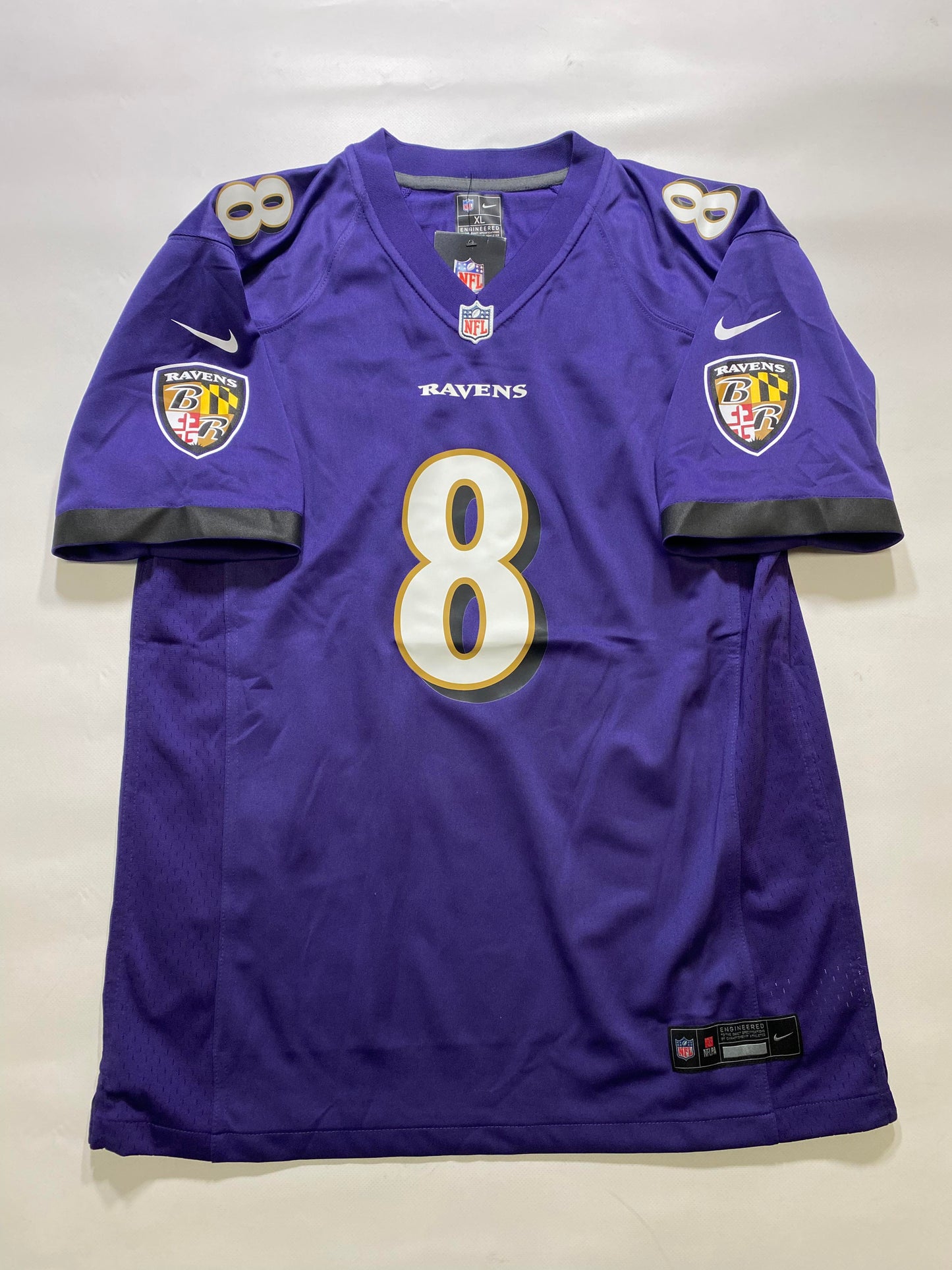 Baltimore Ravens #8 Lamar Jackson Nike Game Jersey - Youth XL