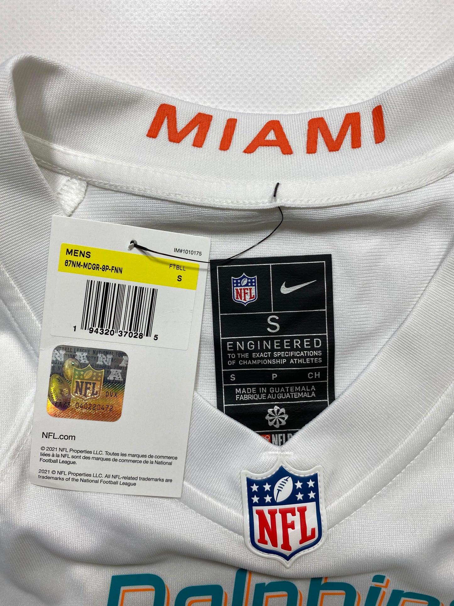 Miami Dolphins #1 Tua Tagovailoa Nike Game Jersey - Mens Small