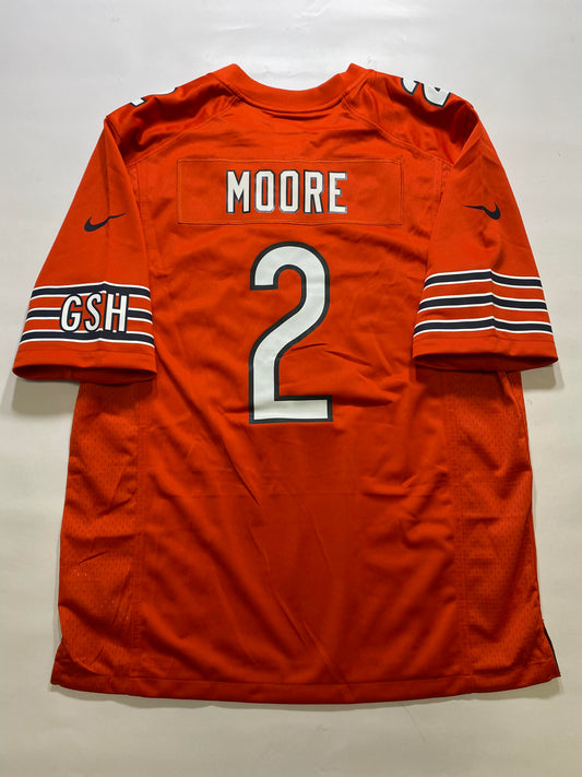 Chicago Bears #2 D. J. Moore Nike Game Jersey - Mens Large