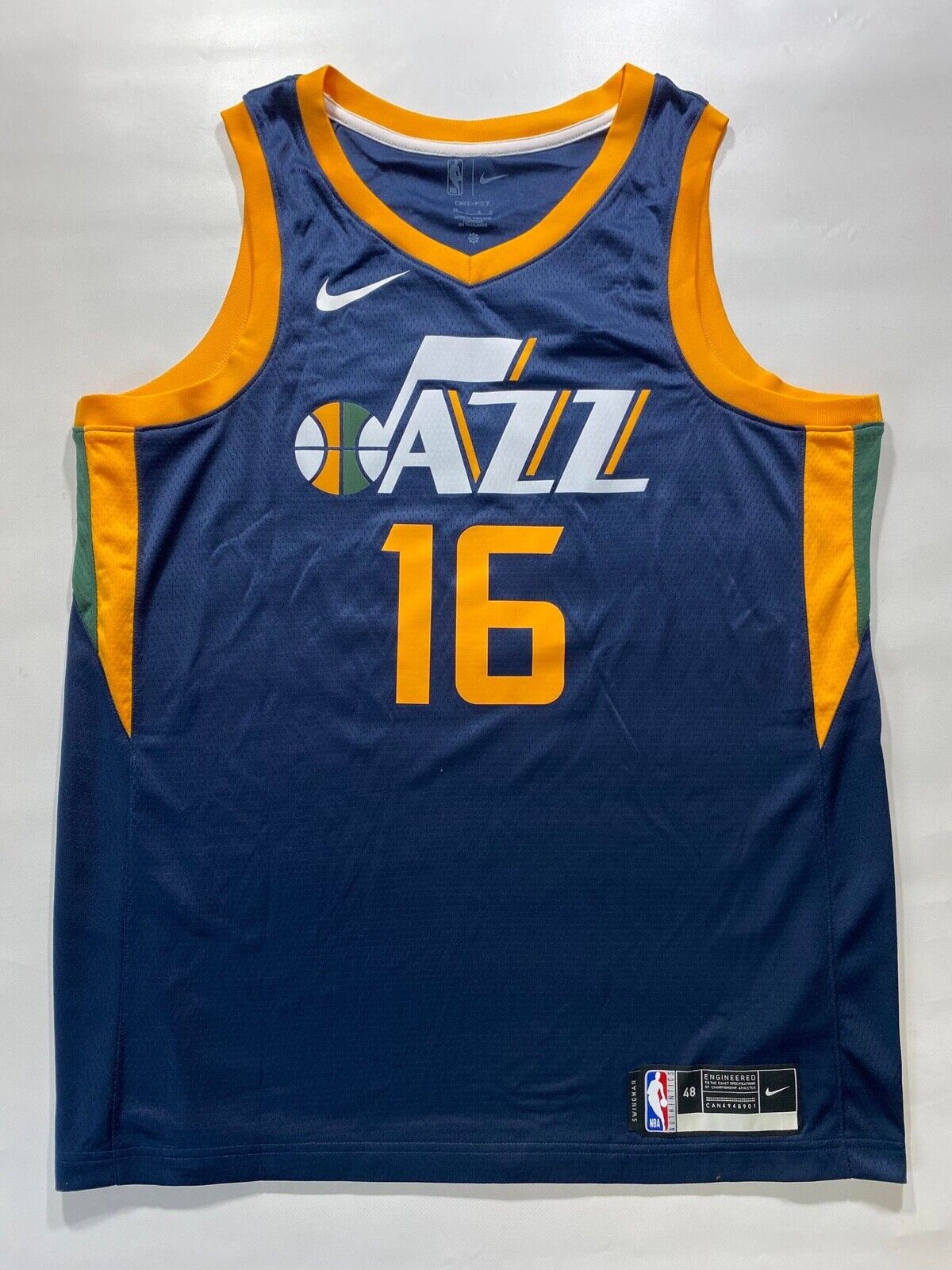 Utah Jazz #16 Simone Fontecchio Nike NBA Icon Jersey - Mens Large