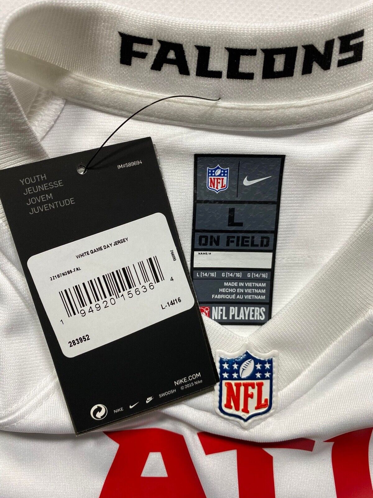 Atlanta Falcons #7 Bijan Robinson Nike NFL Game Jersey - Youth Large - American Sports Jerseys