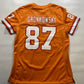 Tampa Bay Buccaneers Orange Throwback Nike NFL Game Jersey Gronkowski #87 Womens