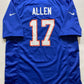 Buffalo Bills Alternate Nike NFL Game Jersey - Josh Allen #17 - Mens Large