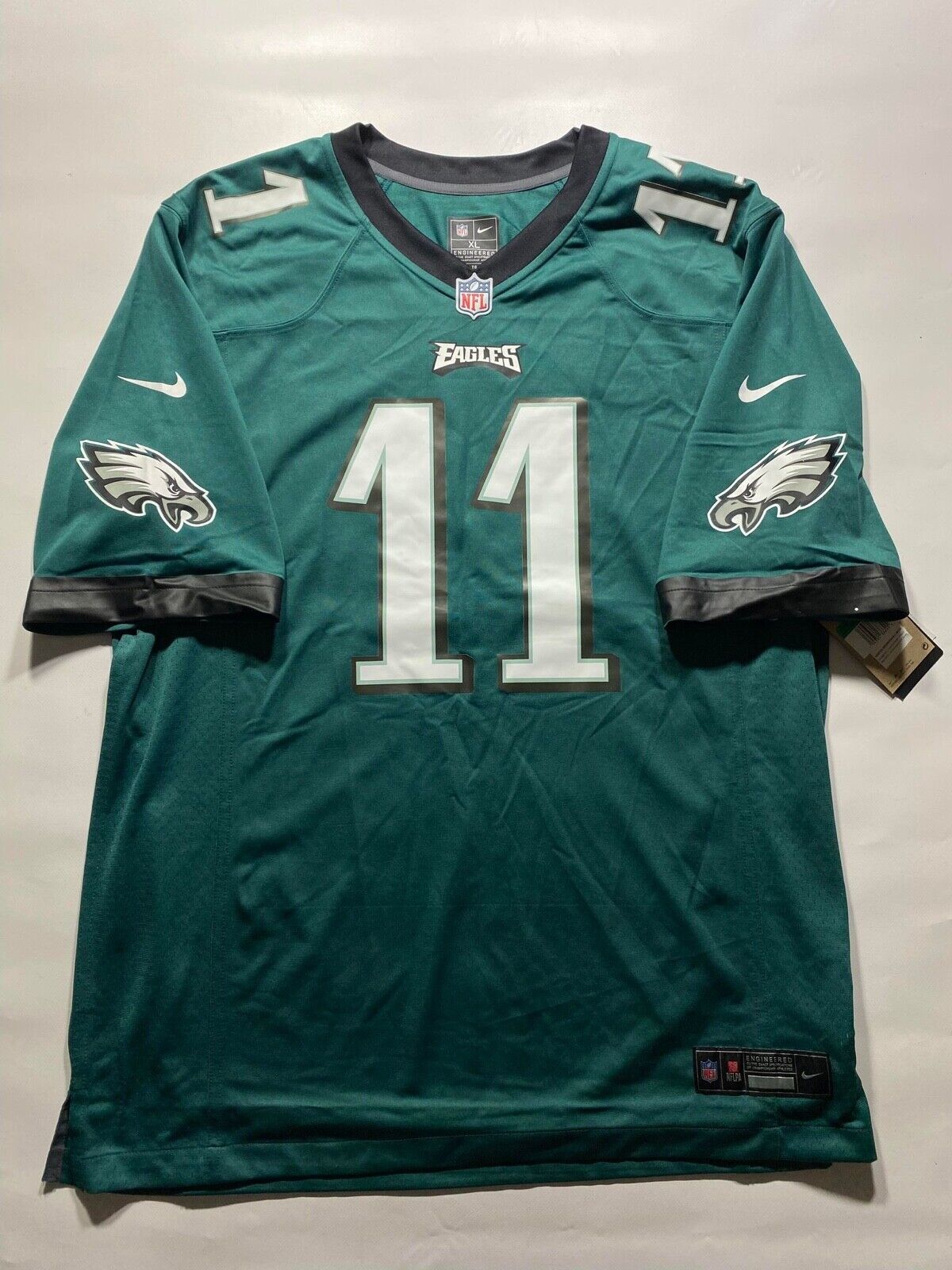 Philadelphia Eagles #11 AJ Brown Nike NFL Game Jersey - Mens XL - American Sports Jerseys