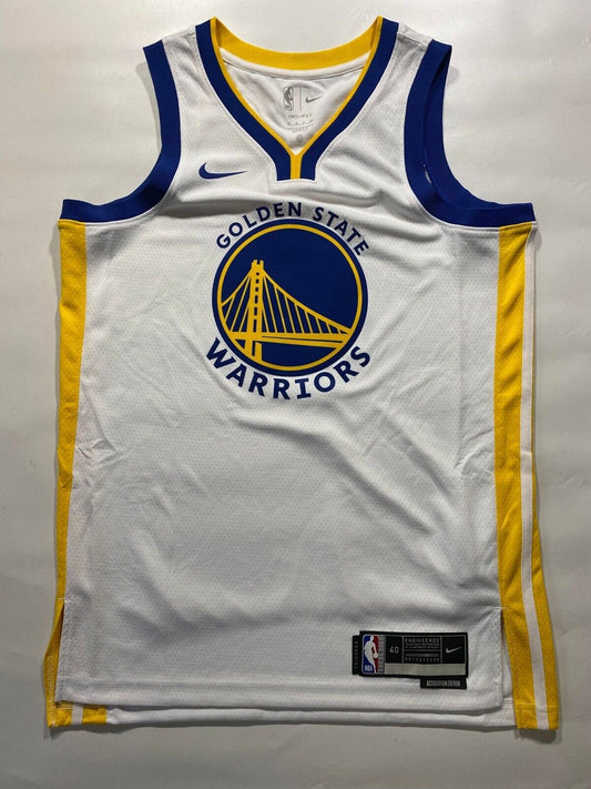 Golden State Warriors #1 Klay Thompson Nike NBA Association Jersey - Mens Small