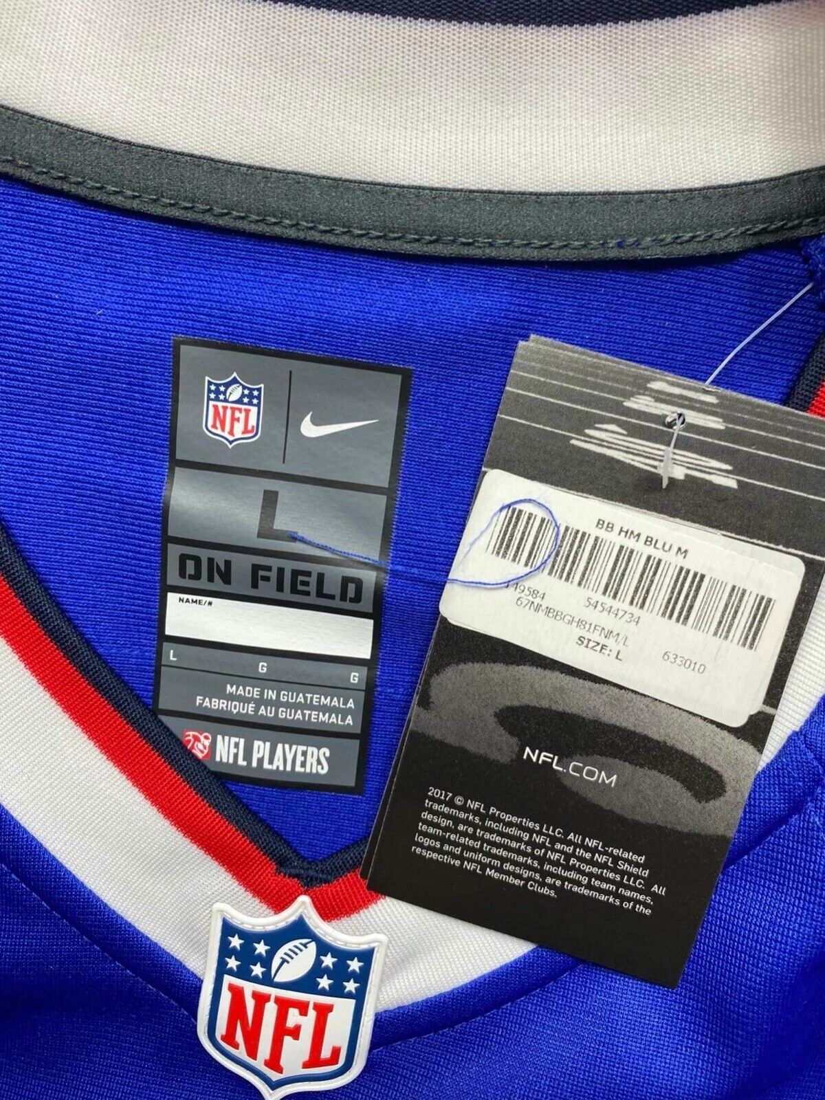 Buffalo Bills #58 Matt Milano Nike NFL Game Jersey - Mens Large - American Sports Jerseys