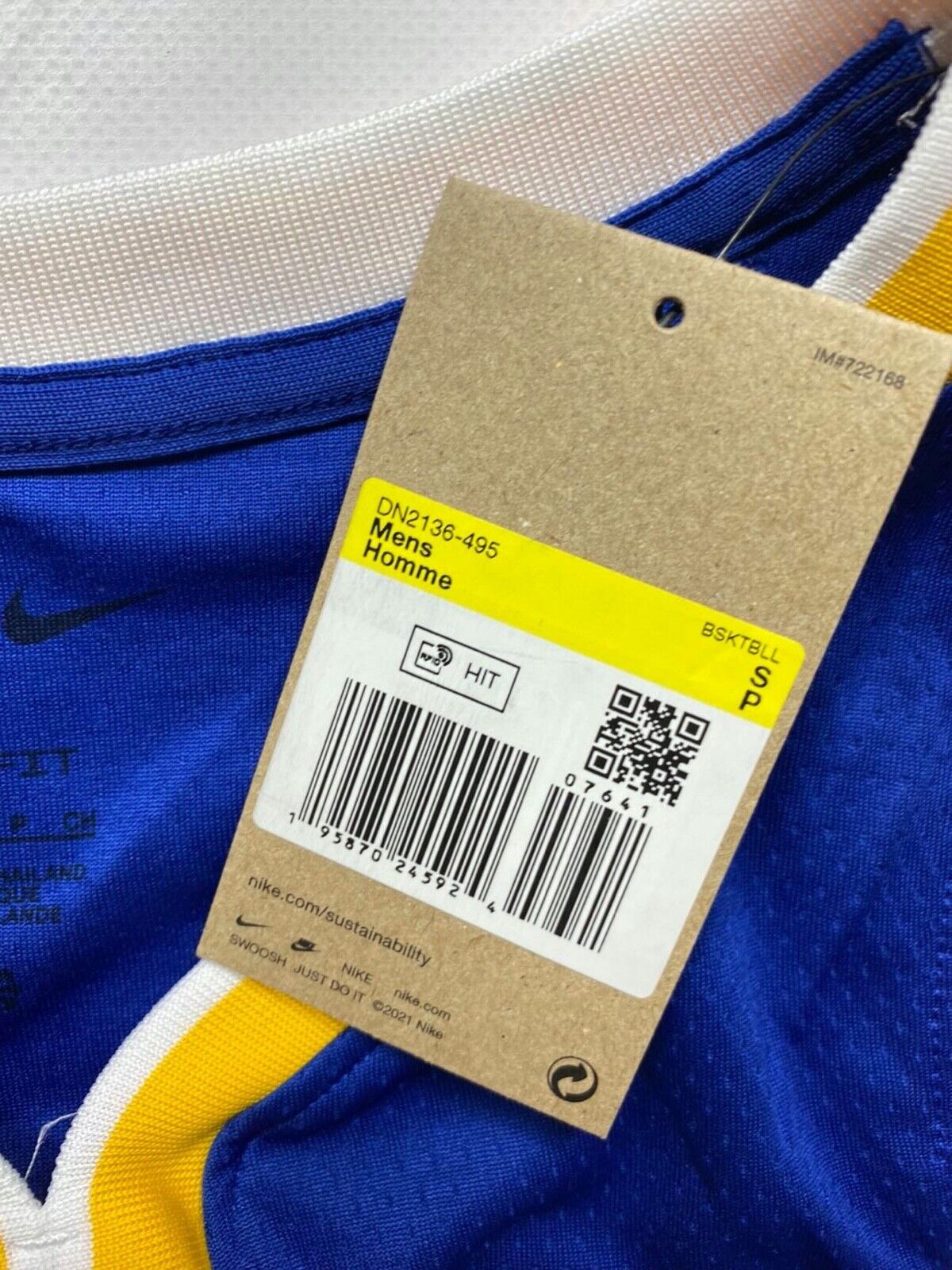 Golden State Warriors #30 Jordan Poole Nike Icon NBA Jersey - Mens Small - American Sports Jerseys