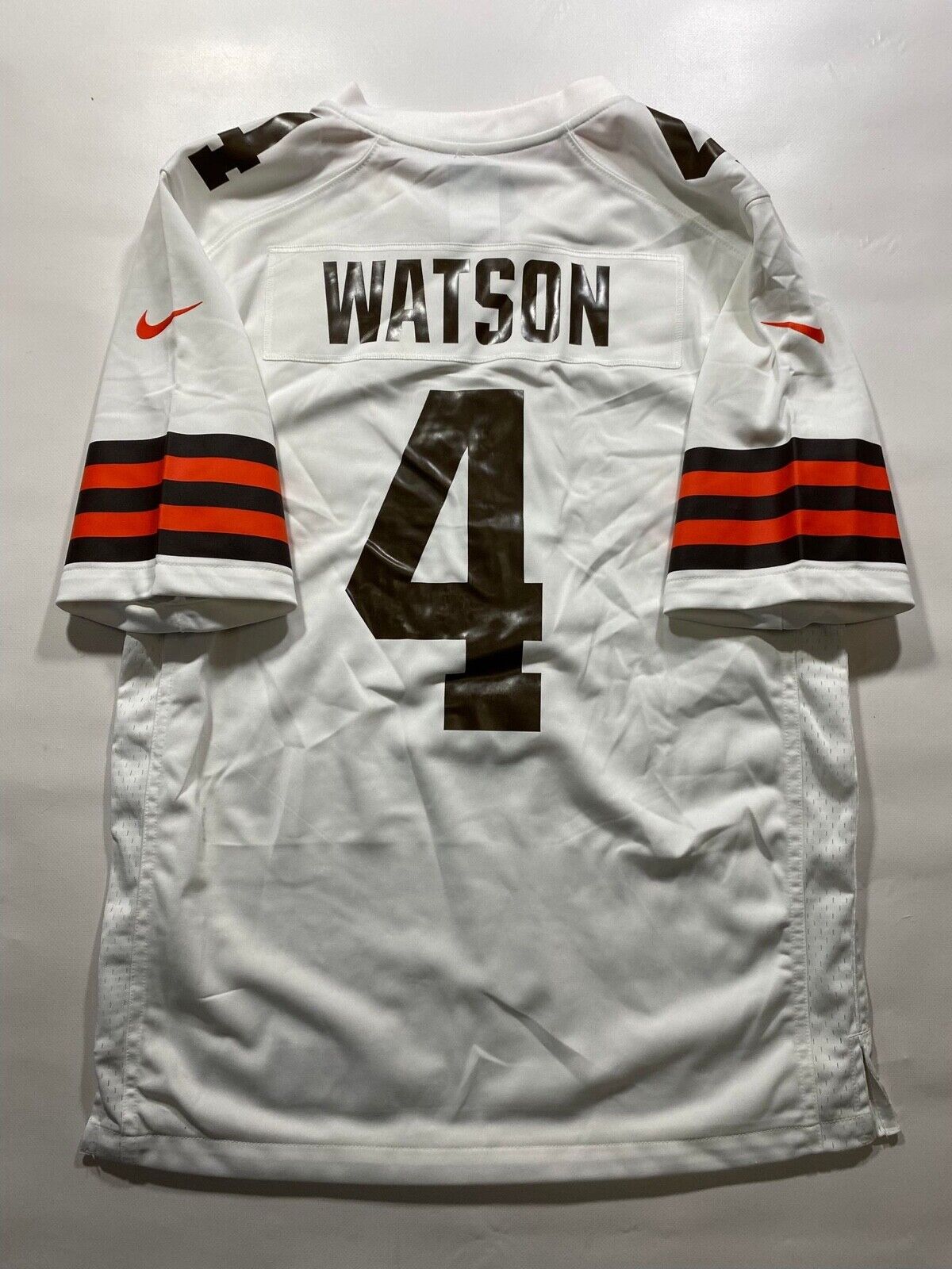 Cleveland Browns Road Nike NFL Game Jersey - Deshaun Watson #4 - Mens Small