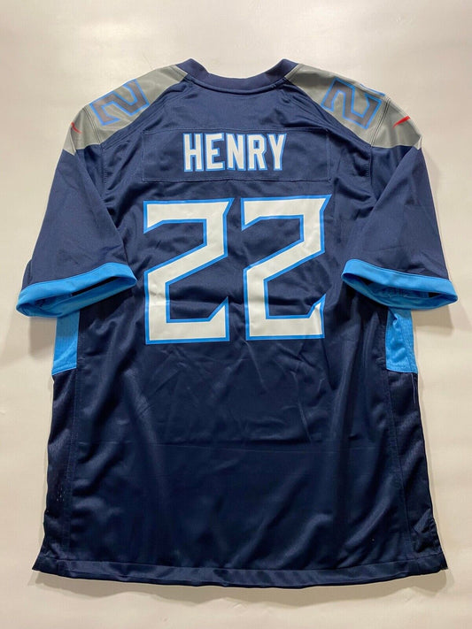 Tennessee Titans Home Nike NFL Game Jersey - Derrick Henry #22 - Mens Large