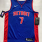 Detroit Pistons #7 Killian Hayes Nike NBA Icon Jersey - Youth Medium - American Sports Jerseys