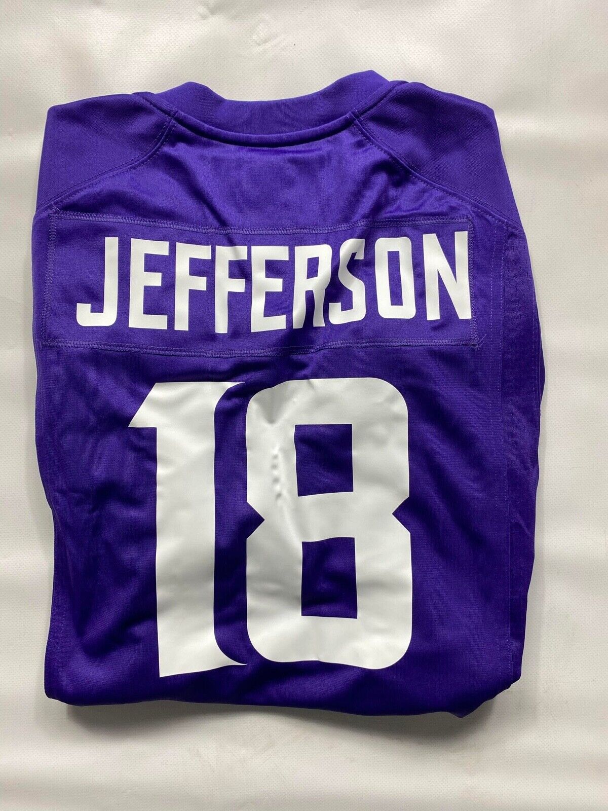 Minnesota Vikings #18 Justin Jefferson Nike NFL Game Jersey - Mens Small - American Sports Jerseys