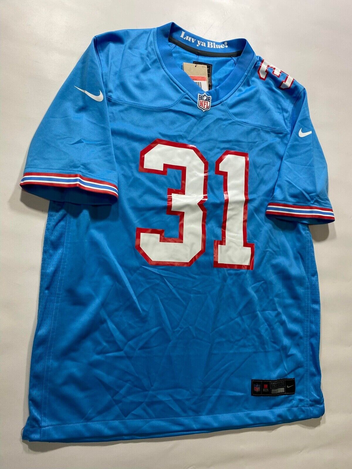 Tennessee Titans Throwback Nike NFL Game Jersey - Curtis Brooks #31 - Mens Large