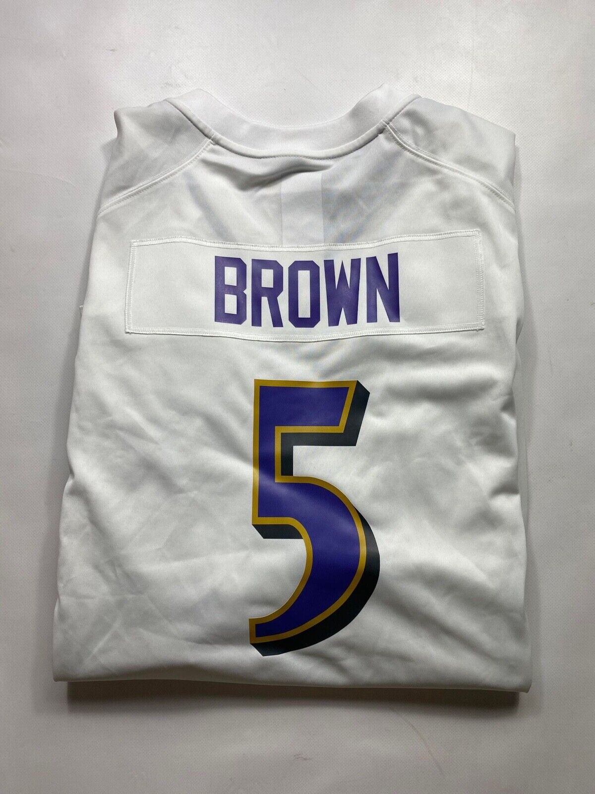 Baltimore Ravens #5 Marquise Brown Nike NFL Game Jersey - Mens 2XL - American Sports Jerseys