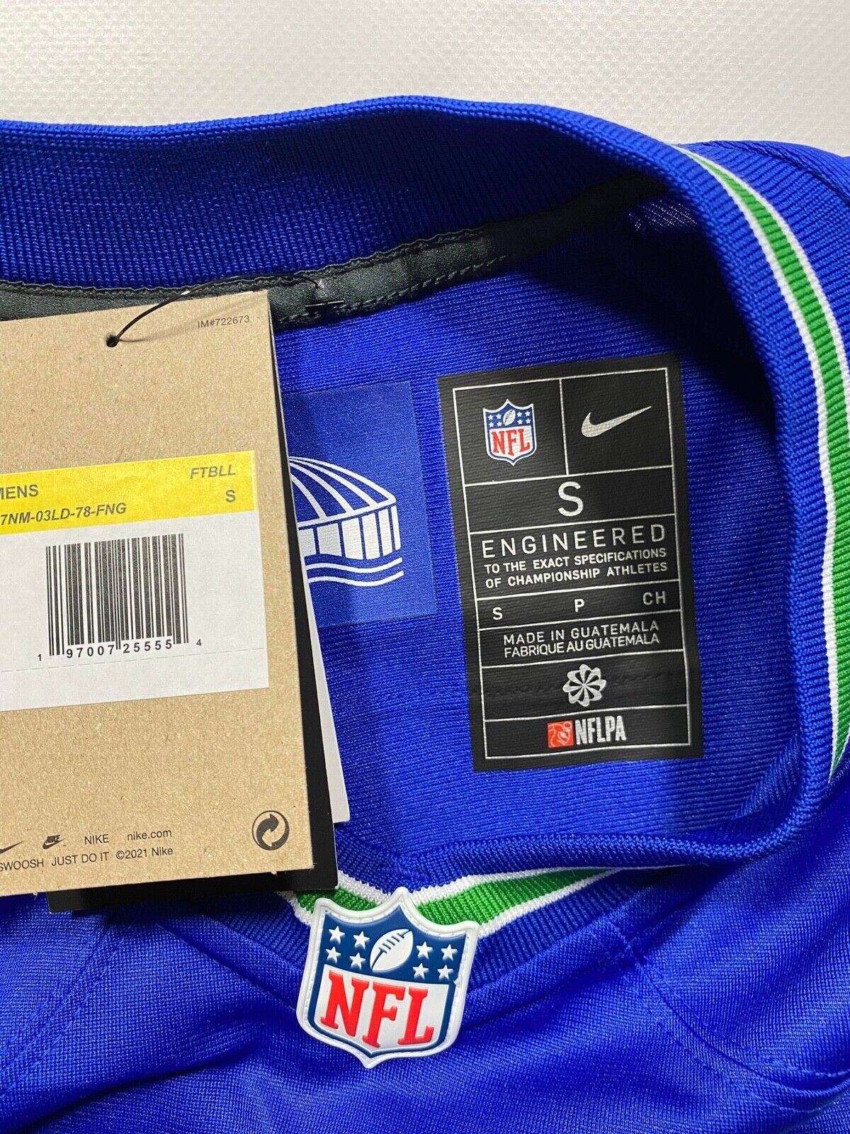 Seattle Seahawks Royal Throwback Nike NFL Game Jersey - Will Dissly #89 - Mens