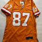 Tampa Bay Buccaneers Orange Throwback Nike NFL Game Jersey Gronkowski #87 Womens