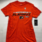 Philadelphia Flyers NHL T-Shirt Small Mens Ice Hockey Top Orange.