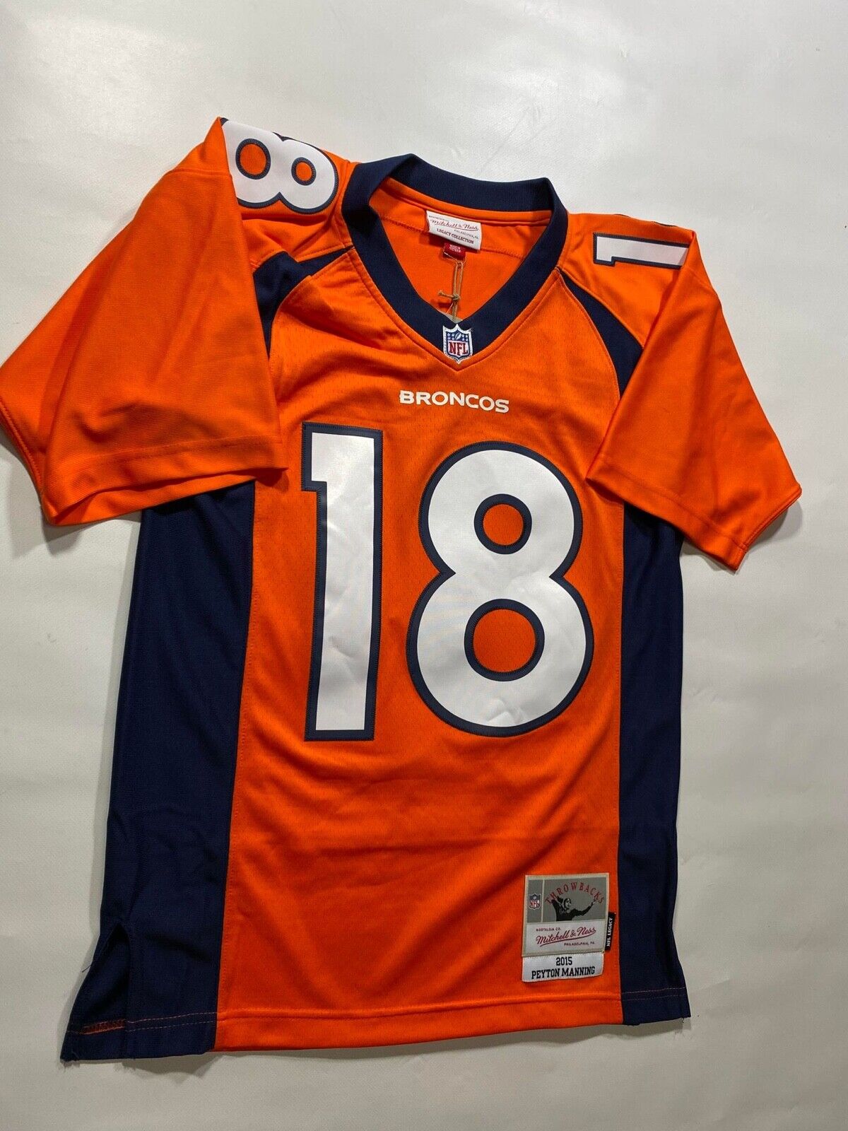 Denver Broncos Throwback Mitchell & Ness NFL Legacy Jersey Peyton Manning #18