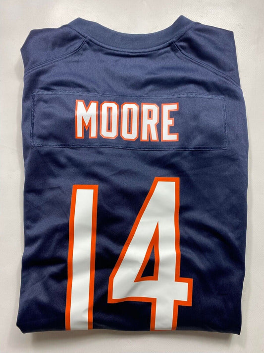 Chicago Bears #14 D.J. Moore Nike NFL Game Jersey - Mens Large - American Sports Jerseys