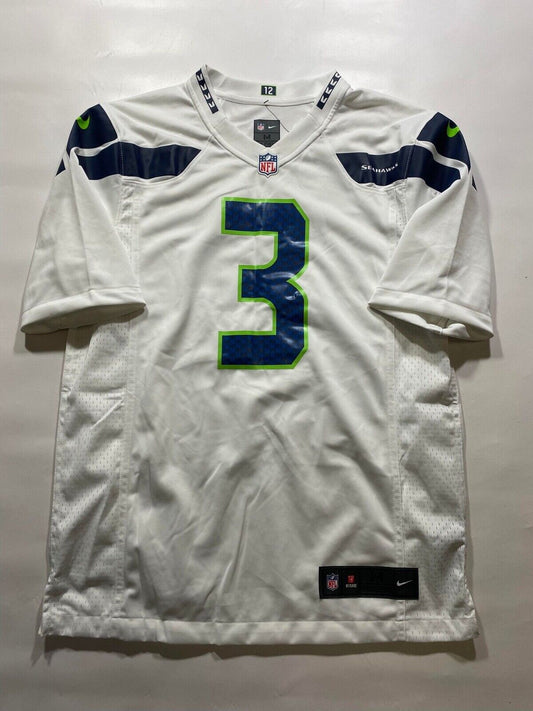 Seattle Seahawks Road Nike NFL Game Jersey - Russell Wilson #3 - Mens