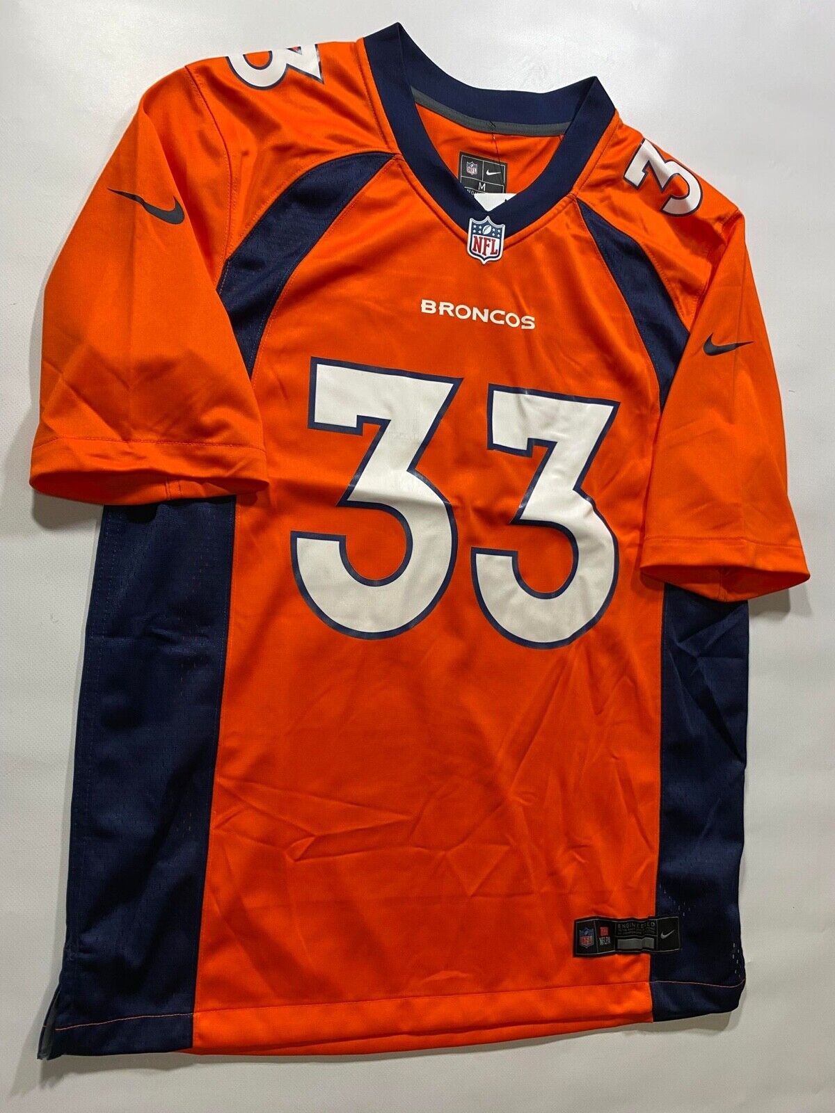 Denver Broncos Home Nike NFL Game Jersey - Javonte Williams #33 - Mens Medium