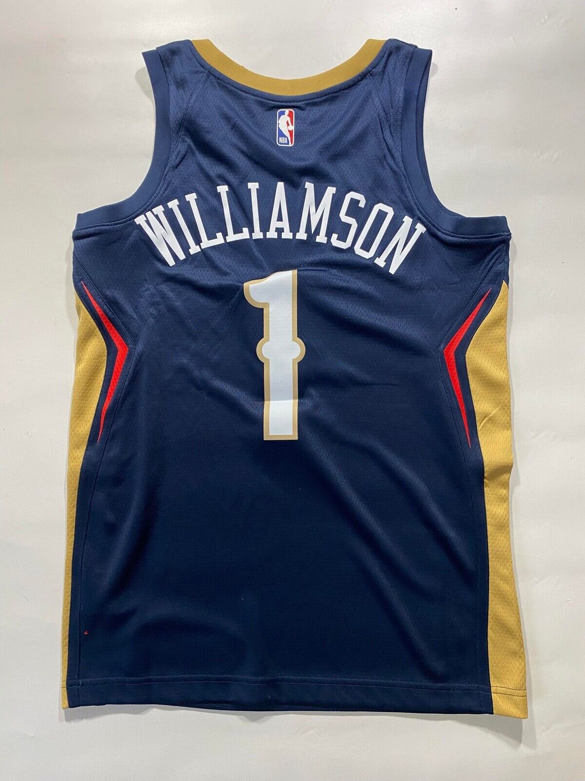 New Orleans Pelicans #1 Zion Williamson Nike NBA Icon Jersey - Mens Small