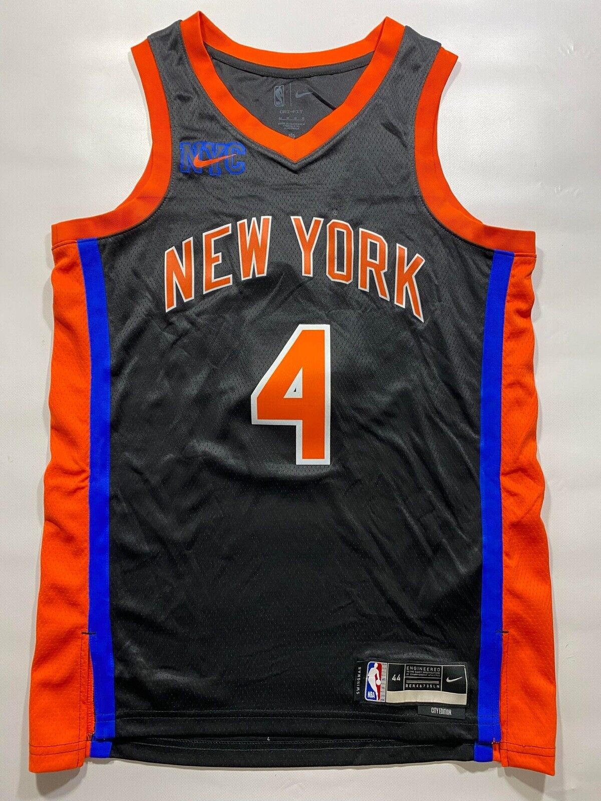 New York Knicks #4 Derrick Rose Nike NBA City Jersey - Mens Medium - American Sports Jerseys