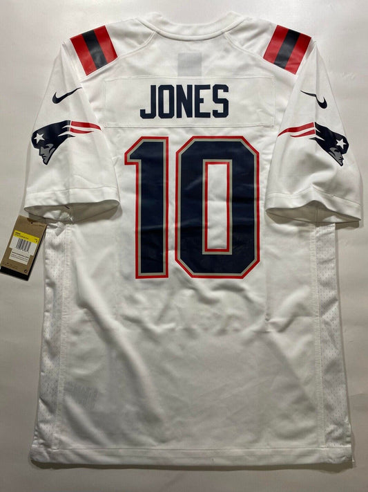 New England Patriots Road Nike NFL Game Jersey - Mac Jones #10 - Mens Small