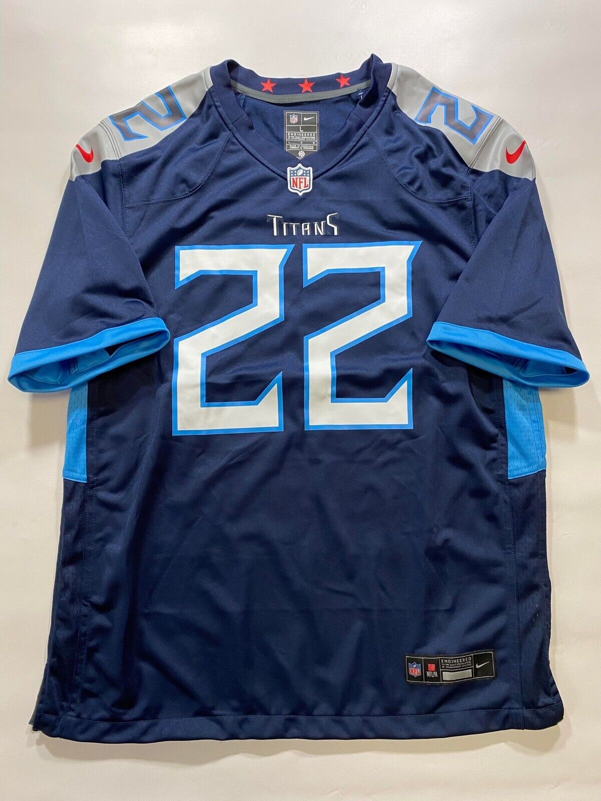 Tennessee Titans Home Nike NFL Game Jersey - Derrick Henry #22 - Mens Large