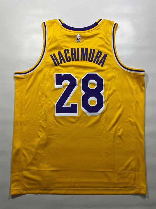 Los Angeles Lakers #28 Rui Hachimura Nike NBA Icon Jersey - Mens XL - American Sports Jerseys