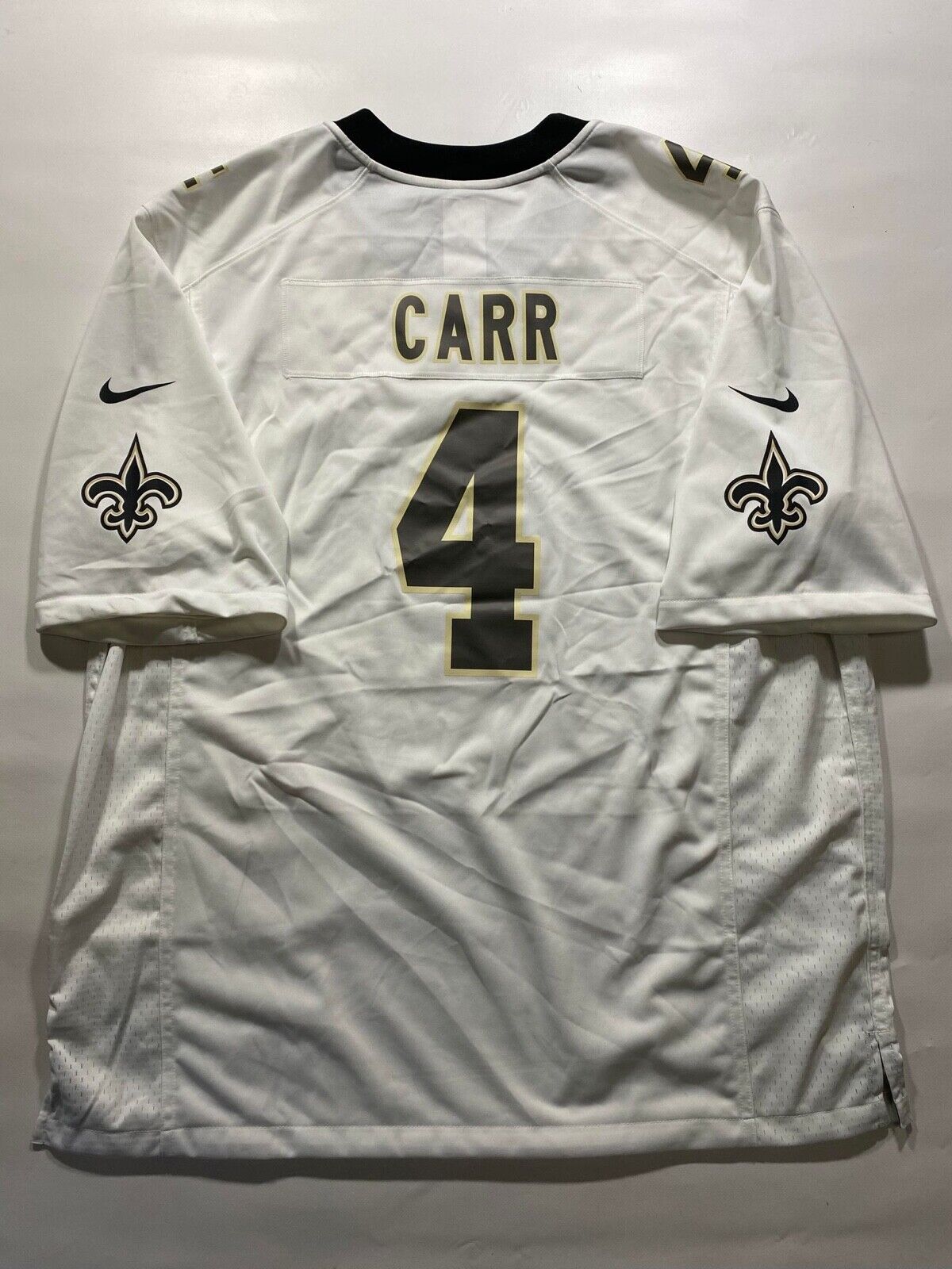 New Orleans Saints Road Nike NFL Game Jersey - Derek Carr #4 - Mens Large