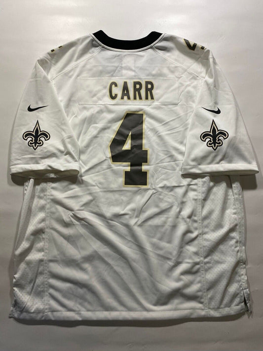 New Orleans Saints Road Nike NFL Game Jersey - Derek Carr #4 - Mens Large