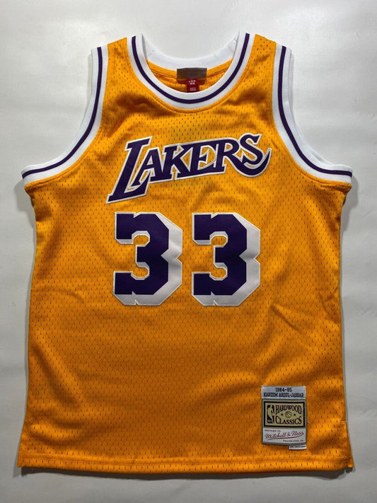 Los Angeles Lakers Mitchell and Ness Hardwood Classics NBA Jersey - Youth Large