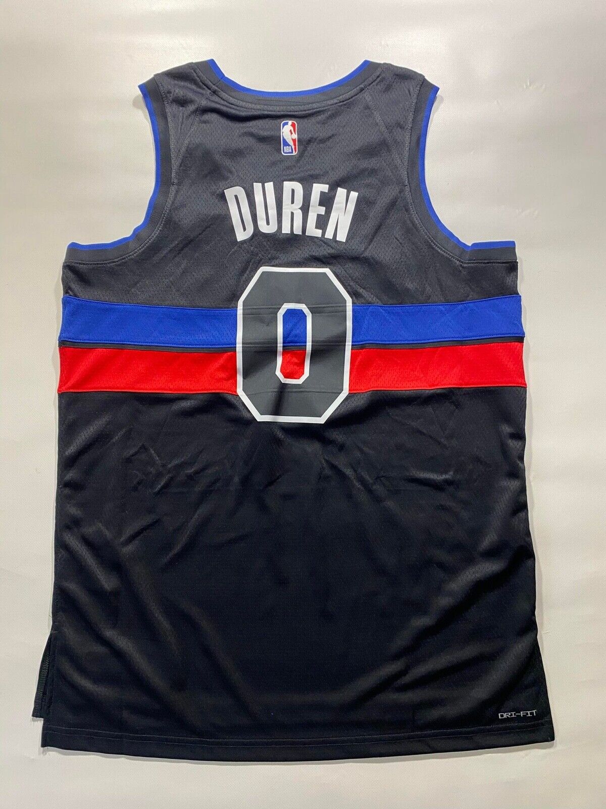 Detroit Pistons #0 Jalen Duran Nike NBA Statement Jersey - Mens Large