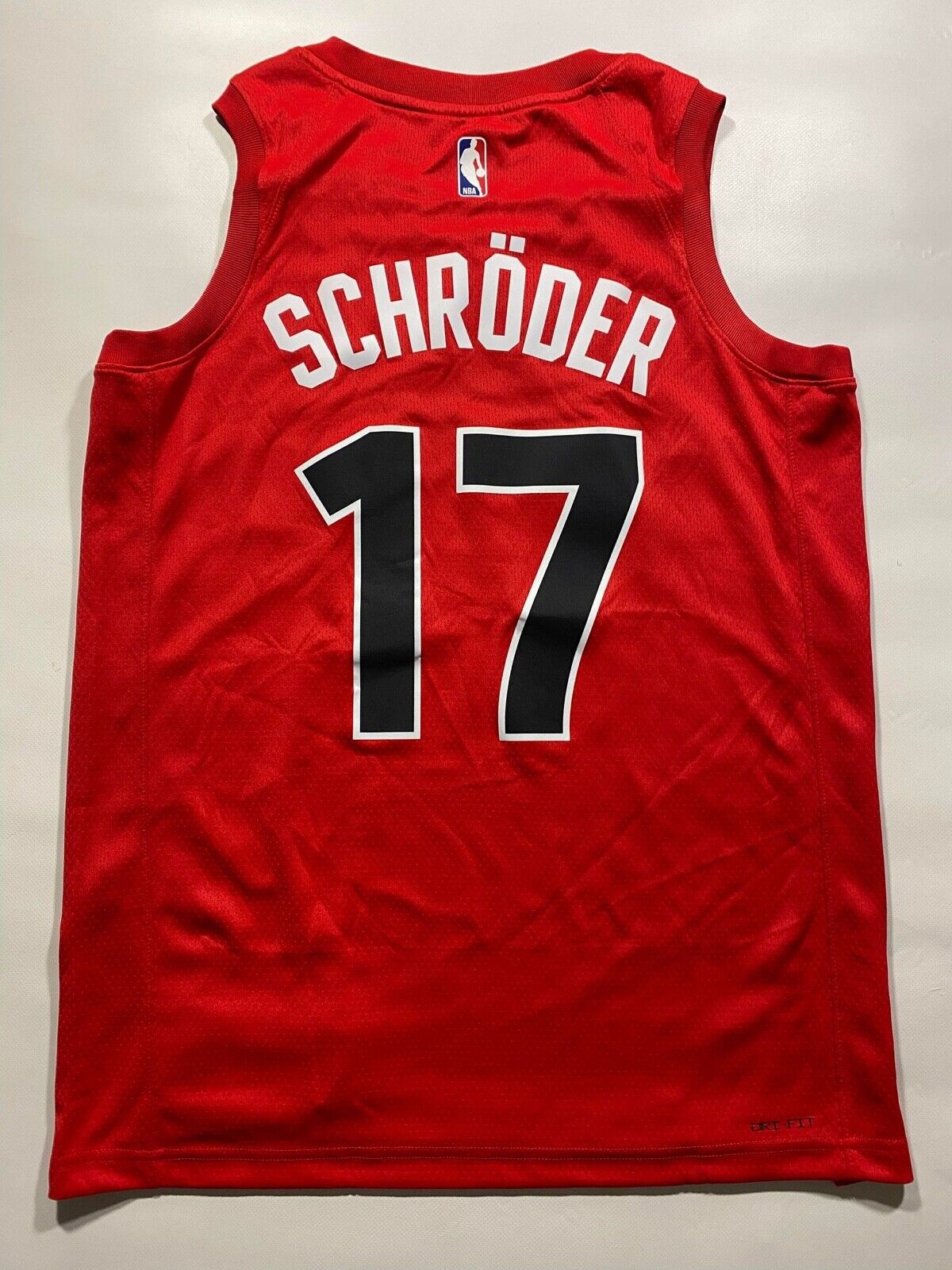 Toronto Raptors #17 Dennis Schröder Nike Icon NBA Jersey - Mens Medium - American Sports Jerseys