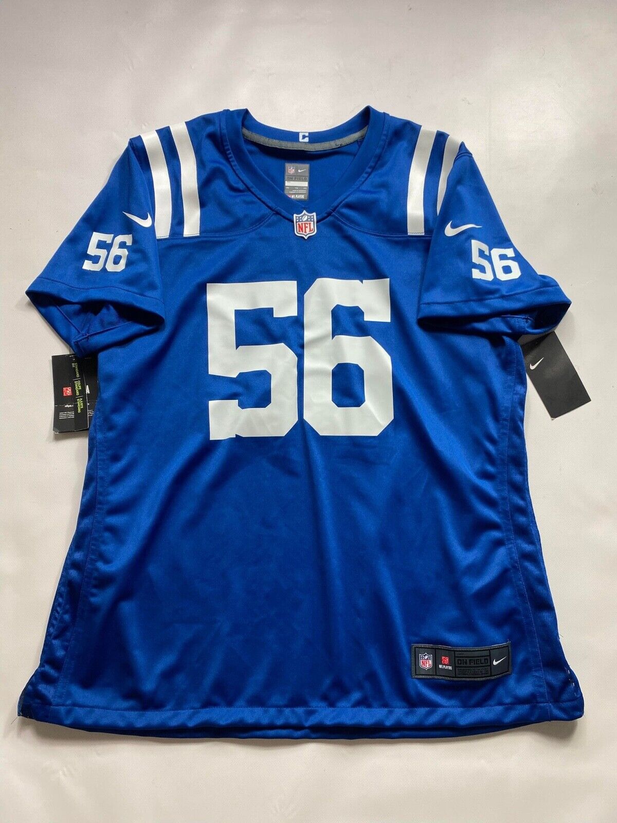 Indianapolis Colts #56 Quenton Nelson Nike NFL Game Jersey - Womens 2XL - American Sports Jerseys