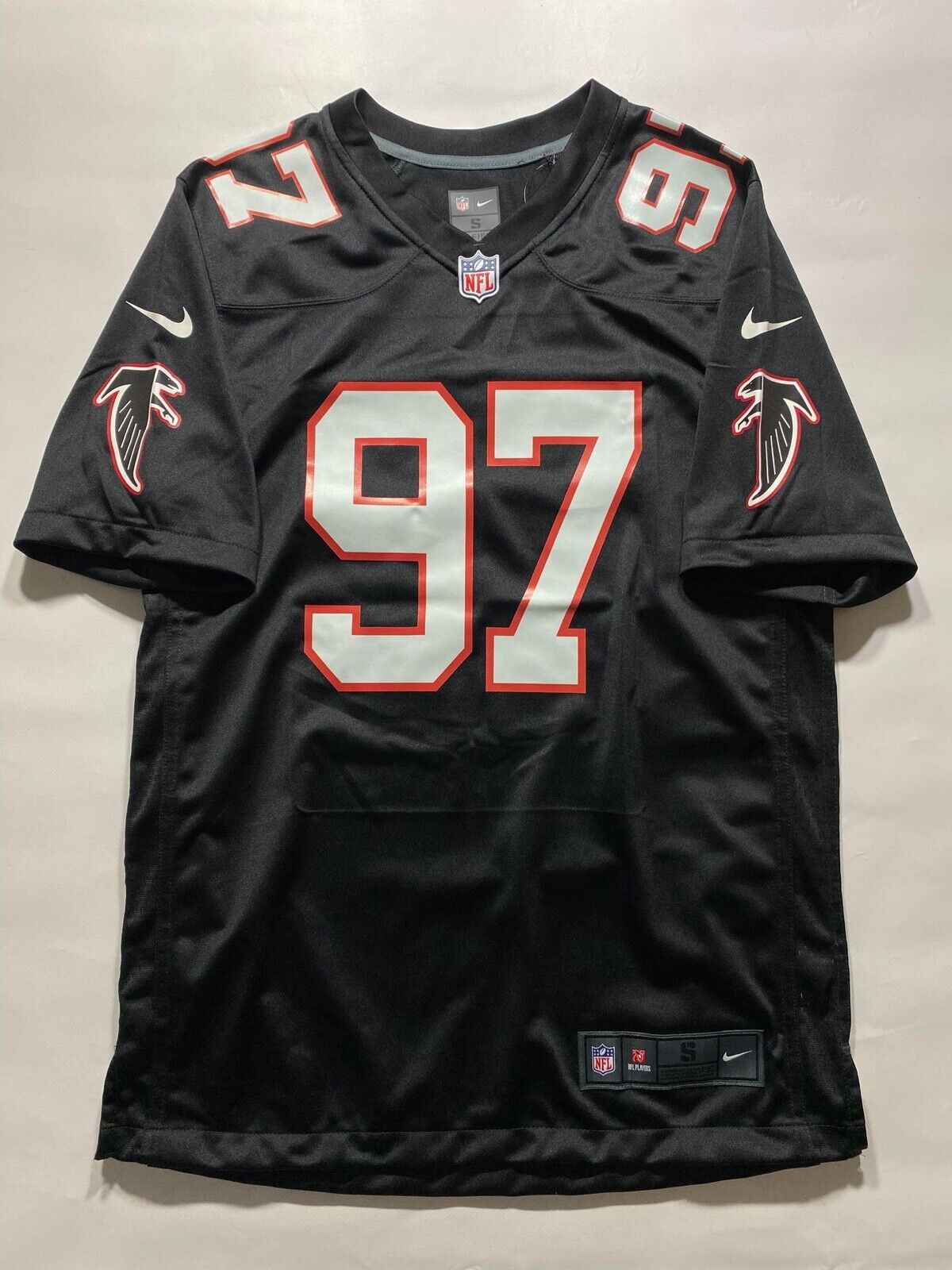 Atlanta Falcons #97 Grady Jarrett Nike NFL Game Jersey - Mens Small - American Sports Jerseys