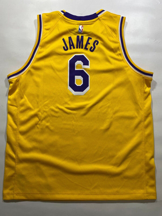 Los Angeles Lakers #6 LeBron James Nike Icon NBA Jersey - Youth XL - American Sports Jerseys