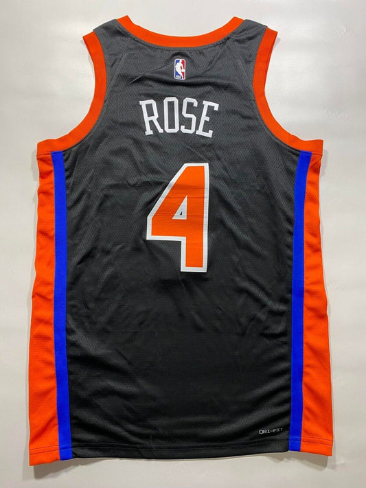 New York Knicks #4 Derrick Rose Nike NBA City Jersey - Mens Medium - American Sports Jerseys