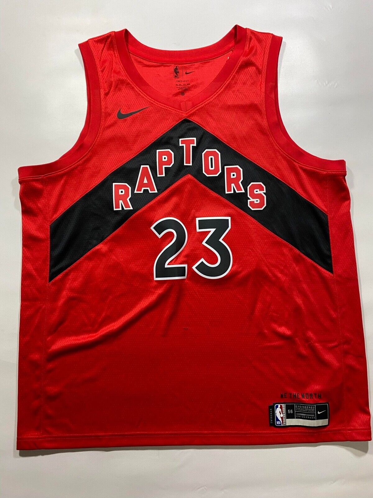 Toronto Raptors #23 Fred VanVleet Nike NBA Icon Jersey - Mens XXL - American Sports Jerseys